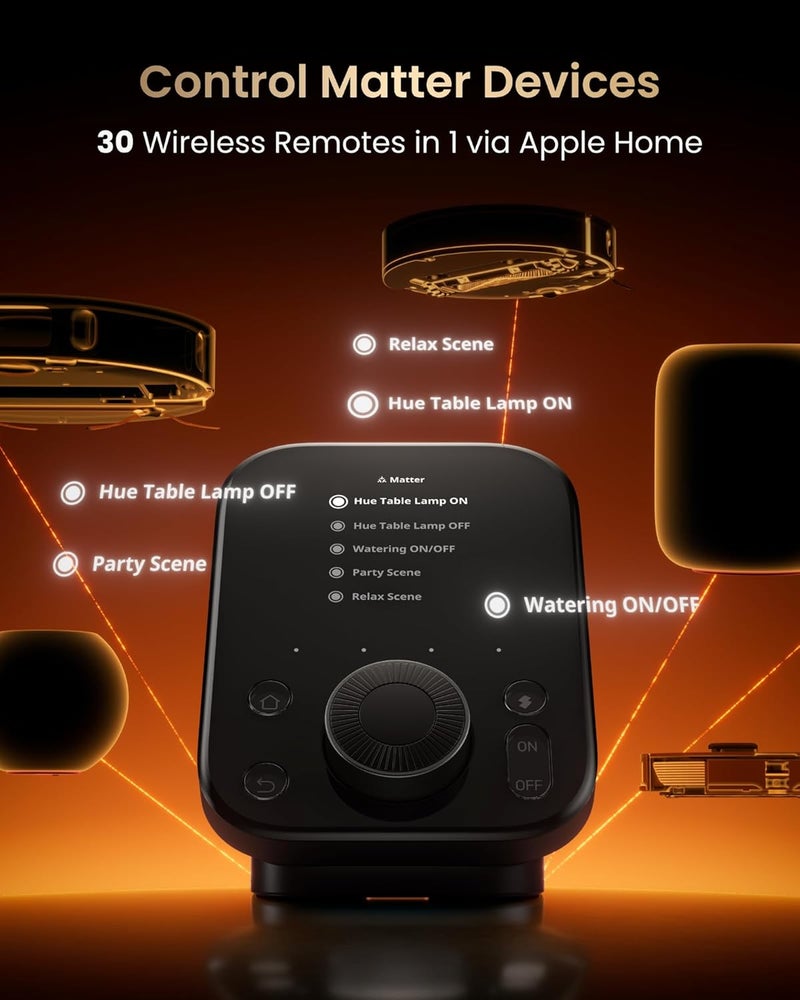 SwitchBot محور 3 (الجيل الثالث)، محور المنزل الذكي مع شاشة IPS بحجم 2.4 بوصة وتحكم بعجلة، مقياس حرارة ورطوبة واي فاي، جهاز تحكم عن بعد بالأشعة تحت الحمراء (Matter/Bluetooth 200m)، متوافق مع أليكسا/جوجل/أبل هوم - Image 4